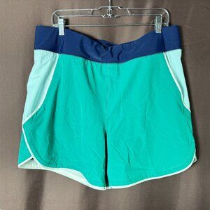 Lands' End Women's 14-18, 10-16 LONG 5" Quick Dry Elastic Waist Board Shorts Swi